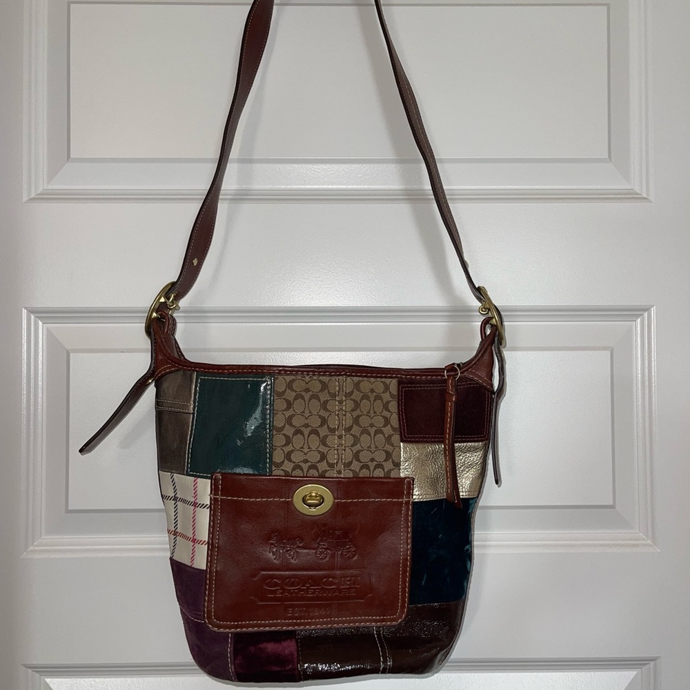 Coach One Strap Patchwork Purse. - image 1